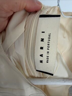 Marni Soft Cream Satin Slip Top